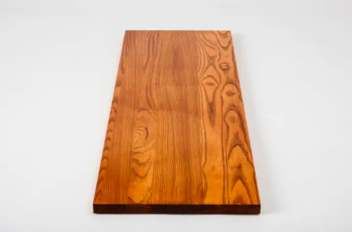 Wall Shelf Solid Ash with overhang 20 mm Prime-Nature grade, cherry oiled