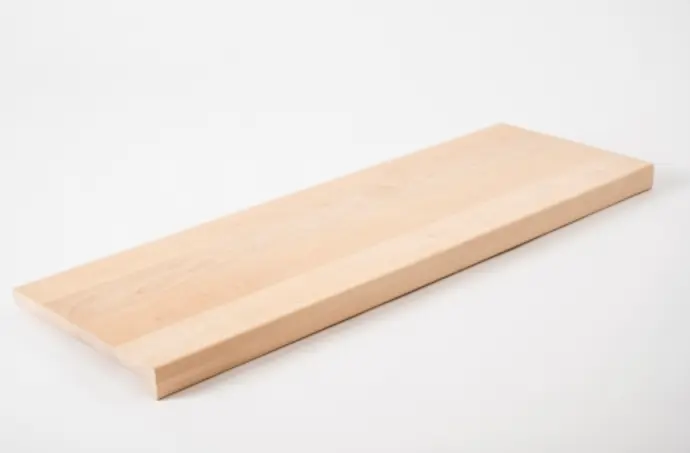 Shelf Solid Birch Select with overhang, 20 mm, unfinished