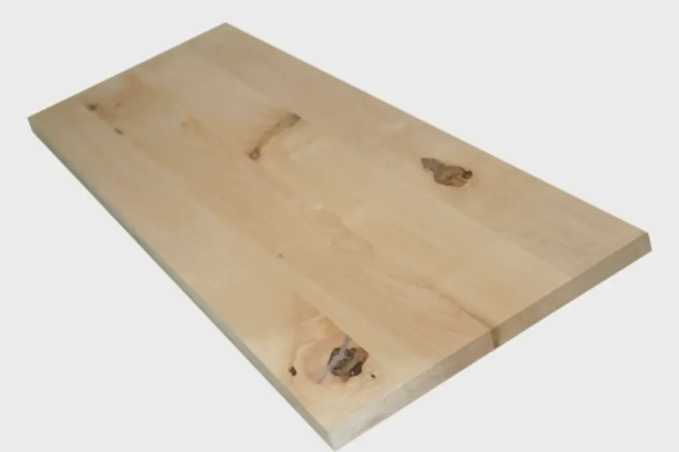 Wall Shelf Solid Maple Hardwood Rustic grade, 20 mm, unfinished
