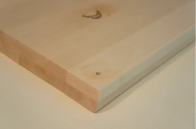 Shelf Solid Maple Hardwood, Rustic grade, 40 mm, unfinished