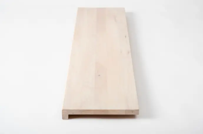 Shelf Solid beech DL 20mm chalked white oiled