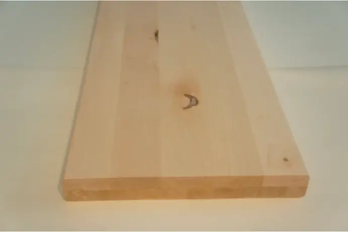 Stair tread Solid Maple Hardwood, Rustic grade, 40 mm, unfinished