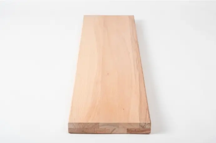 Stair tread Solid Beech Hardwood, country grade, 40 mm, white oiled