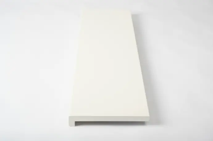 Stair tread Solid beech window sill DL 20mm white lacquered RAL9010