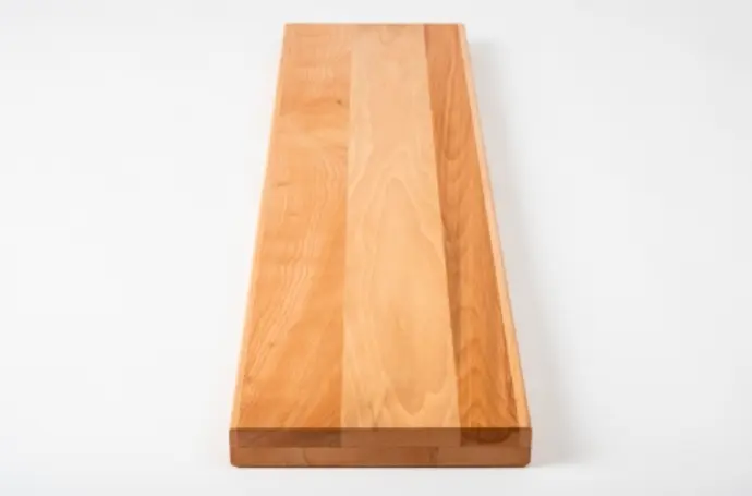 Stair tread Solid Beech Hardwood, country grade, 40 mm, hard wax oil nature