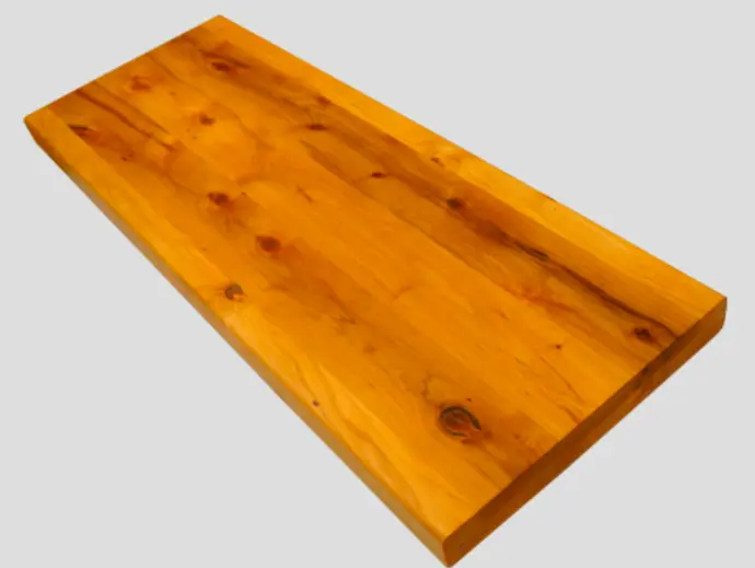 Stair tread Solid Pine Hardwood , Rustic grade, 40 mm, Natural oiled
