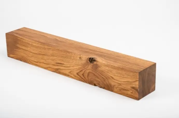 Glued Laminated beam Squared Timber Wild Oak 80x80 mm Antique Oiled