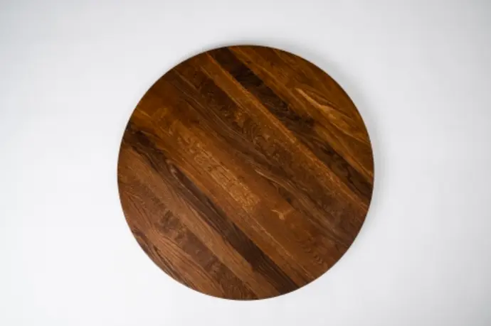 Round Tabletop Dining Table Coffee Table Smoked Oak 26mm