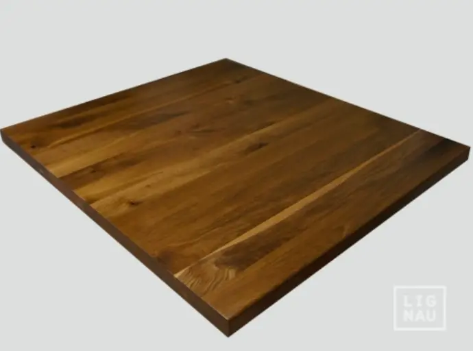 Solid Smoked Oak Worktop 40 mm Rustic grade, laqured