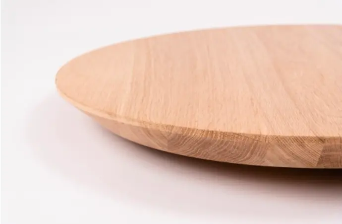 Round table worktop beech grade select 40mm untreated