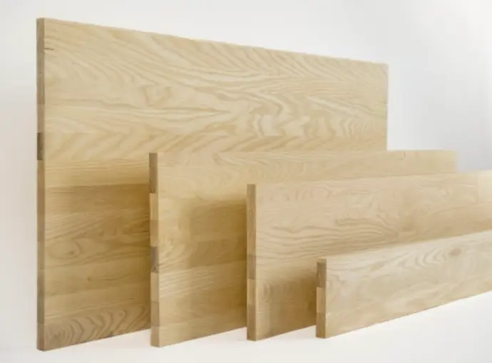 Solid wood edge glued panel Ash A/B 19mm, 2.5-3 m, full lamella, customized DIY