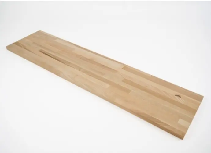 Solid wood edge glued panel Ash A/B 19mm, finger jointed lamella, customized DIY