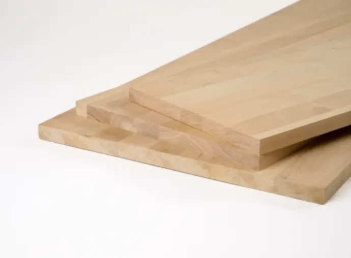 Solid wood edge glued panel Beech lightly steamed A/B 26 mm, 2.5-3 m, full lamella, customized DIY