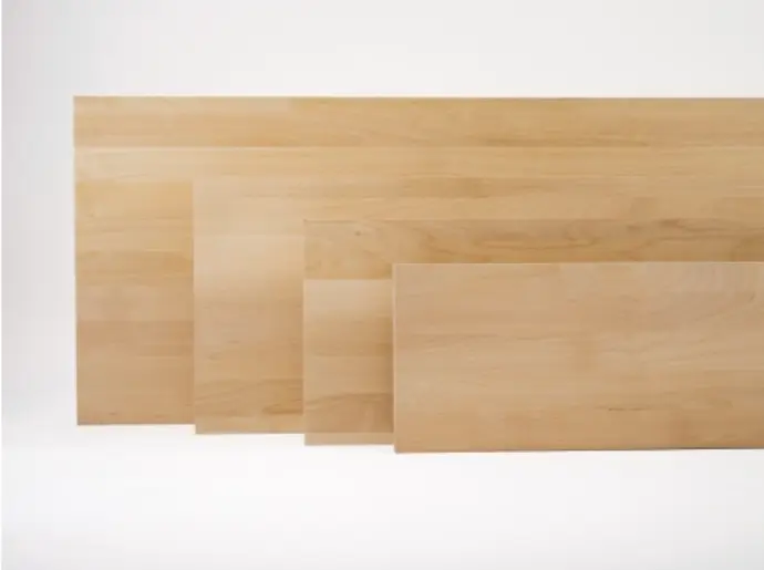 Solid wood edge glued panel Beech lightly steamed A/B 19 mm, 2.5-3 m, full lamella, customized DIY