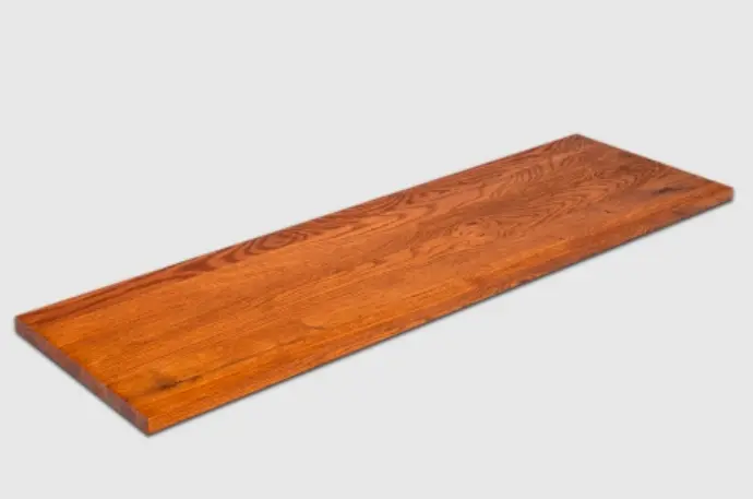 Windowsill Oak Select Natur A/B 26 mm, finger joint lamella, cherry oiled