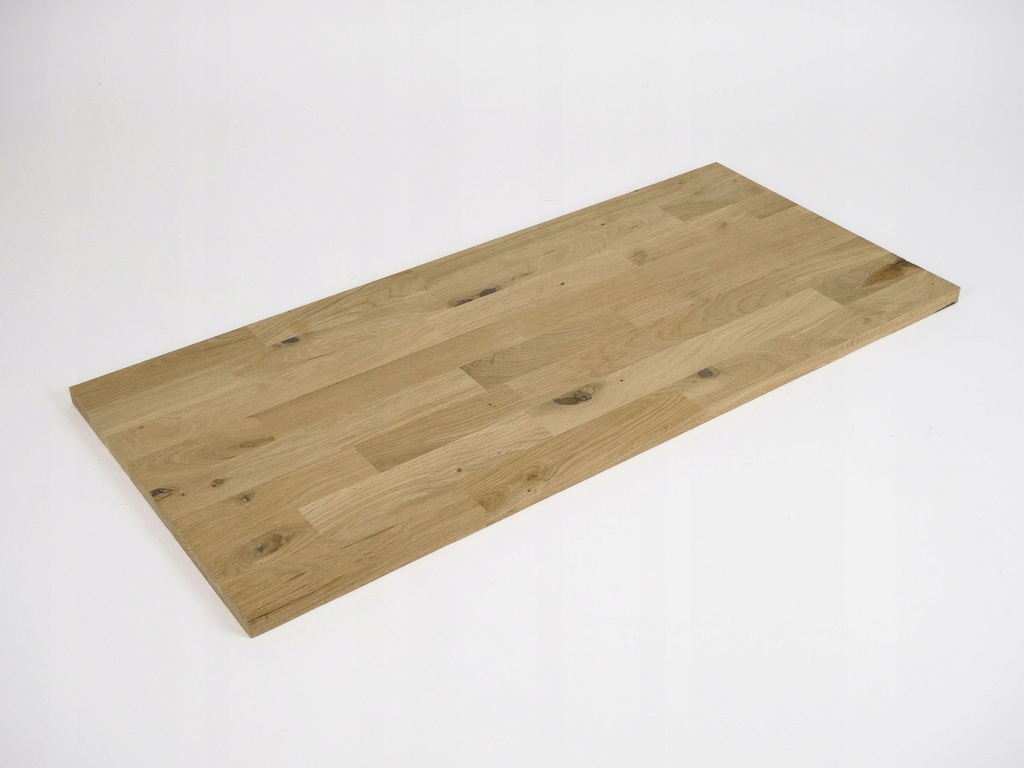 Solid edge glued panel DIY Oak Rustic, finger jointed lamellas with fixed width, 26 mm
