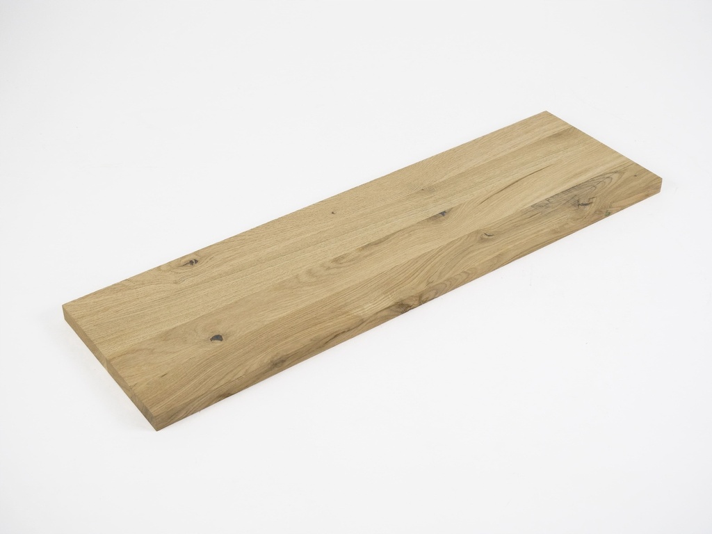 Solid edge glued panel DIY Oak Rustic, full stave lamellas with fixed width, 20 mm