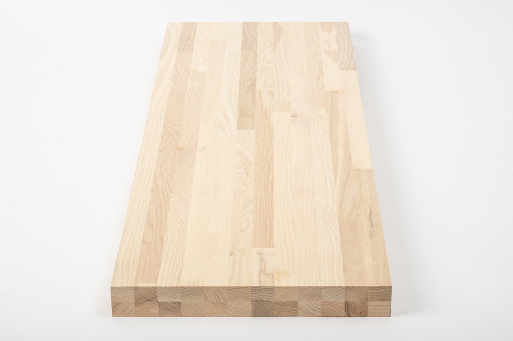 Solid edge glued panel DIY Ash A/B, full stave lamellas with random width, 40 mm