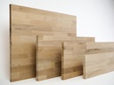 Solid edge glued panel DIY Beech Redheart A/C, finger jointed lamellas with fixed width, 19 mm