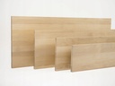 Solid edge glued panel DIY Steamed Beech A/B, full stave lamellas with random width, 19 mm