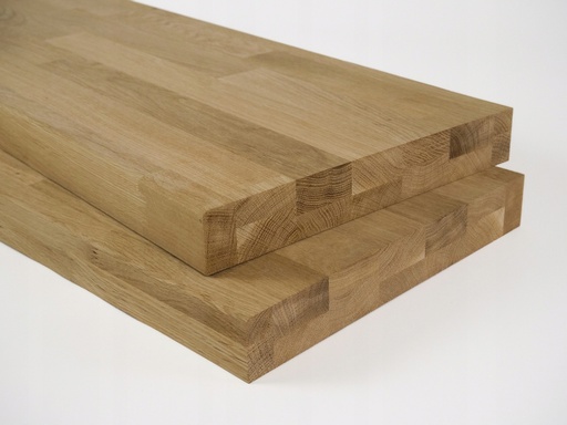 Solid edge glued panel DIY Oak A/B, finger jointed lamellas with fixed width, 40 mm