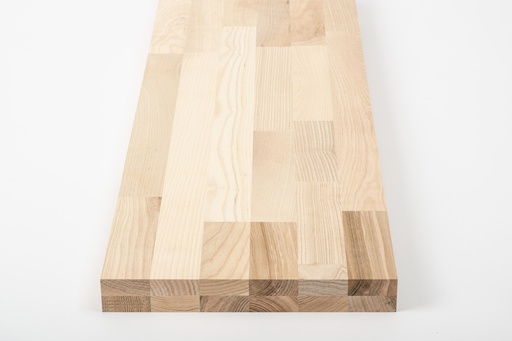 Solid edge glued panel DIY Ash A/B, finger jointed lamellas with fixed width, 40 mm